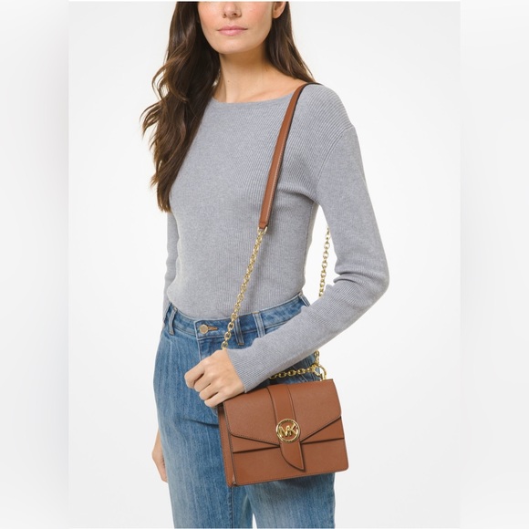 NWT Greenwich Small Saffiano Leather Crossbody Bag - Picture 4 of 4